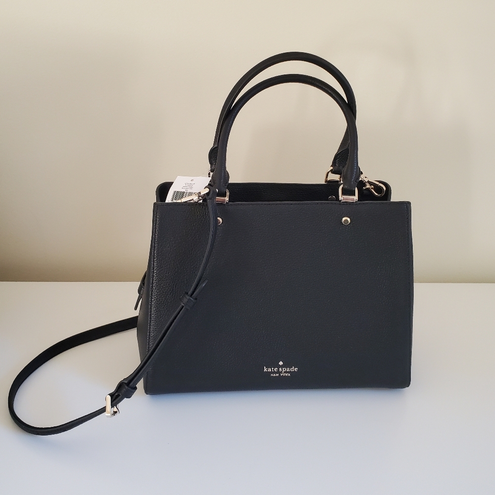 Kate spade black leather Satchel